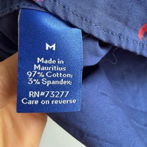 Apt. 9 Men's Navy and Red Lobster Print Shirt - Picture 5 of 5